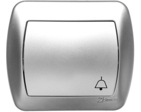 Simon Akord Przycisk /dzwonek/ aluminium metaliowane AD1/26