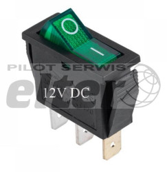 Przeł. kołys. podśw. średni ON-OFF 12V zielony