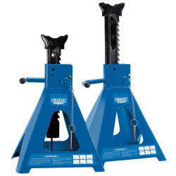 Draper Expert 01815 Pair of Pneumatic Rise Ratcheting Axle Stands (10 tonne)