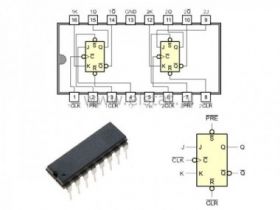 74 HC76 2 przerzutniki typu JK DIL16