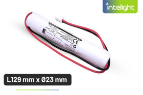 Pakiet akumulatorów NiCd 3,6V 1500mAh HT do oprawy AURA MT 1H / WARS 2x120 1H MT/ Primus LED D10 1H - L129 x Ø23 / 40157