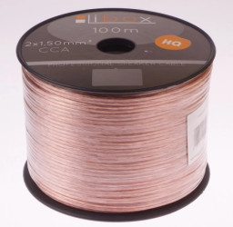 Przewód głośnikowy CCA 2x1,5 ECa LB0008 LIBOX /100m/
