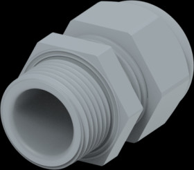 Cable gland, M20, Clamping range 6 to 12 mm, IP68, gray, 1SNG601056R0000