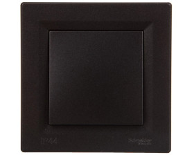 ASFORA Łącznik 1-biegunowy IP44 z ramką antracyt EPH0100271