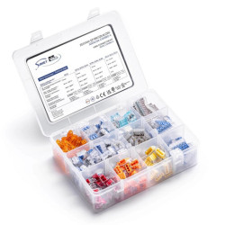 Zestaw szybkozłączek Simet SCP, z dźwignią SCL i przelotowej SCS2 COMBO 4 - 4mm 450V - Idealna Szybkozłączka - 240szt.