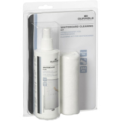 Durable 583300 Whiteboard Cleaning Kit Spray &amp; Microfibre Cloth