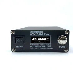 ANTUNER AT100M Pro Antena Tuner 1,8MHz-30MHz 100W Obsługa cwiczeń kodu Morse'a, miernik fali stojącej i miernik mocy dla radia H