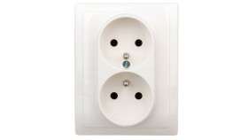 Vena Gniazdo Podwójne Z/U Białe 510436