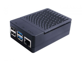 ABS H-Type Black Case for Raspberry Pi 4 B