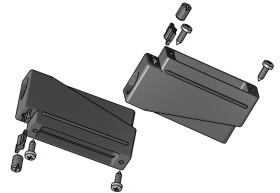 Osłona tylna D-Sub 9 -pinowe Tworzywo sztuczne Proste CONEC