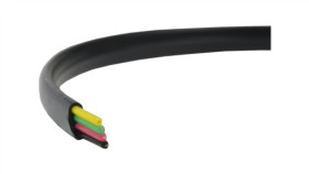 Przewód Telefoniczny Ytlyp 4X0,12 Cu Płaski Czarny /100M/