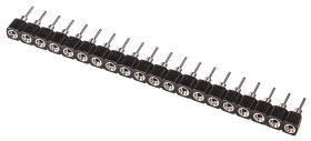 Podstawka SIL, raster: 2.54mm, 20-pinowemontaż: Przewlekany, zakończenie: Lutowane, 1A