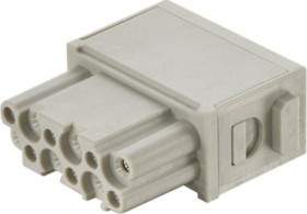 Socket contact insert, DD, 12 pole, push-in, 09140125101