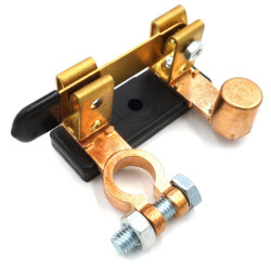 Odłacznik akumulatora na kleme wyłącznik hebel główny akumulatora odcięcie