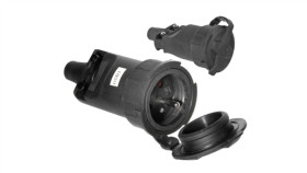 Gniazdo Przenośne Gumowe Z/U 16A 250V Ip65 D.3149