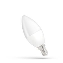 Żarówka LED świeczka 8W E14 NW WOJ+14221