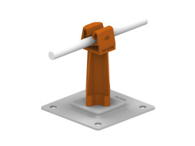 Uchwyt na płytce stalowej H=7cm Z-zatrz. /OG/ brązowy AN-11P/OG/-N C192648 AN-KOM