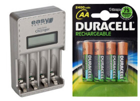 Ładowarka Easy Touch ET-3206 + 4 x R6/AA Duracell 2400 mAh