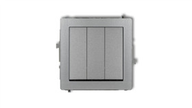 Deco Łącznik Potrójny Srebrny Metalik 7Dwp-7