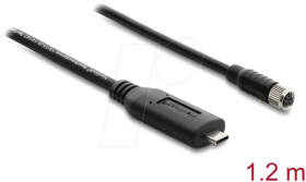61286 GNSS connection cable, USB 2.0 Type-C > M8 socket, waterproof, 1