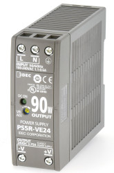 Zasilacz szyny DIN U wy 24V dc I wy 3.75A U we 85 → 264 V ac / 100 → 370V dc Idec 90W impulsowy