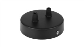 Maskownica Do Sufitu 80X30mm Podwójna Czarna Do Kabla W Oplocie I Lamp...