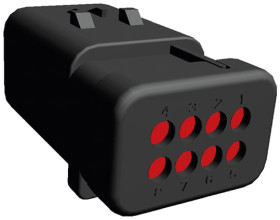 Złącze samochodowe 8-pinowe TE Connectivity 2-rzędowe Męski AMPSEAL 16 Montaż na zacisku Obudowa złącza samochodowego