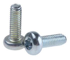 Śruby maszynowe M4 łeb z łbem walcowym soczewkowym Stalowe długość 12.0mm skok 0.70mm