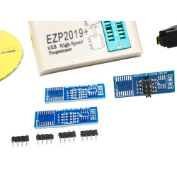 EZP2019+ EEPROM FLASH BIOS programmer kit with clip + 6 adapters + USB