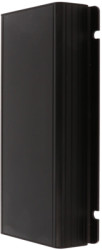 Aluminum enclosure, (L x W x H) 160 x 78 x 28 mm, black (RAL 9005), IP54, 1455JF1601BK