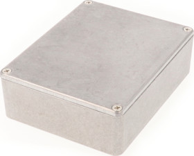 Aluminum die cast enclosure, (L x W x H) 119 x 94 x 38 mm, natural, IP54, 1590BB2