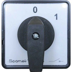 Łącznik krzywkowy 0-1 1P 125A mocowany do pulpitu, pokrętło czarne SK125-2.42110\P03