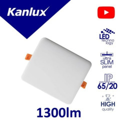 Oprawa downlight LED kwadratowa AREL DL 14W-NW 13000lm barwa neutralna 4000K biały 29590