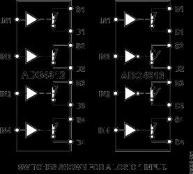 Power Off Protection ±5 V, +12V, Quad SPST Switches with 5Ω On Resistance