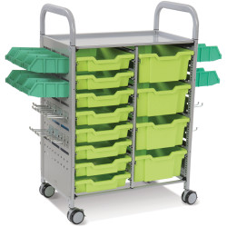 Callero Plus STEAM Activity Double Trolley &amp; Lime Jolly Gratnells Trays