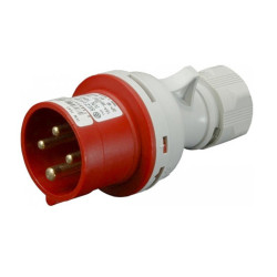 Wtyczka el. siłowa 32A 4P IP44 wtyk 3-faz. na kab.
