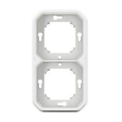 NOWE PLEXO 55 Uchwyt podtynkowy podwójny biały 069694L