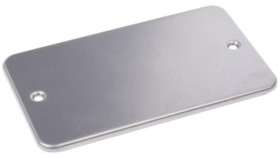 Zaślepka Szara Dwudrożna-Drożna Metalowa, Wpuszczany