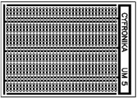 UM-5 Płytka uniwersalna, wymiary: 72x102mm 884 punkty lutownicze - niewiercona