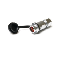 Złącze okrągłe 6-pinowe M8 Kabel Gniazdo RS PRO Męski IP67 SF8B