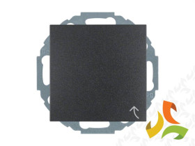 BERKER B.KWADRAT Gniazdo z uziemieniem schuko z pokrywą z przesłonami i rozszerzoną ochroną styków antracyt mat 47441606 HAGER