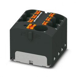 Blok rozdzielczy PTFIX 10/6X4 BK, czarne złącze przemysłowe - 6 punktów przyłączeniowych o przekroju 4mm2 /8szt./