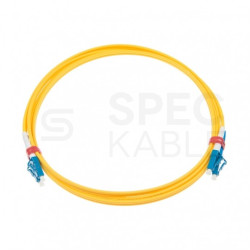 Patchcord światłowodowy FO SM LC/UPC-LC/UPC duplex 9/125 G.657A1 2.0mm LSZH żółty 5m PFOT