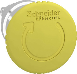 Schneider Electric ZB4BS55 ZB4BS55 Element czołowy dla przycisku resetowalny, zamykany (Ø) 22 mm nieoznakowany chrom, żó
