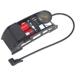 Sealey FP6 Foot Pump Twin Barrel