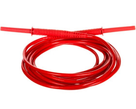 Przewód pomiarowy 5m czerwony 10kV /wtyki bananowe/ WAPRZ005REBB10K