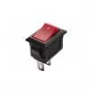 Przełącznik kołyskowy mini SMRS-101-1 czerwony 5szt.