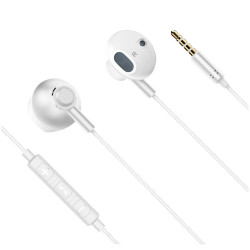 Słuchawki douszne z mikrofonem K&M B2 białe JACK 3.5mm