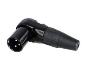 Złącza XLR 3 -pinowe Montaż na kablu XLR Męski Czarny