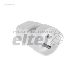 Gniazdo sieciowe z uziemieniem białe G-10